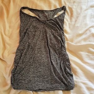 Beyond The Bump grey tank top.